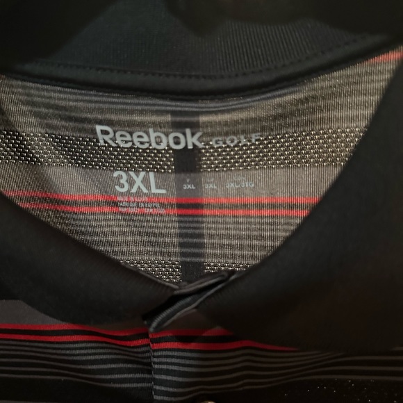Nice Reebok, golf black, silver and red polo 3XL - Picture 2 of 5